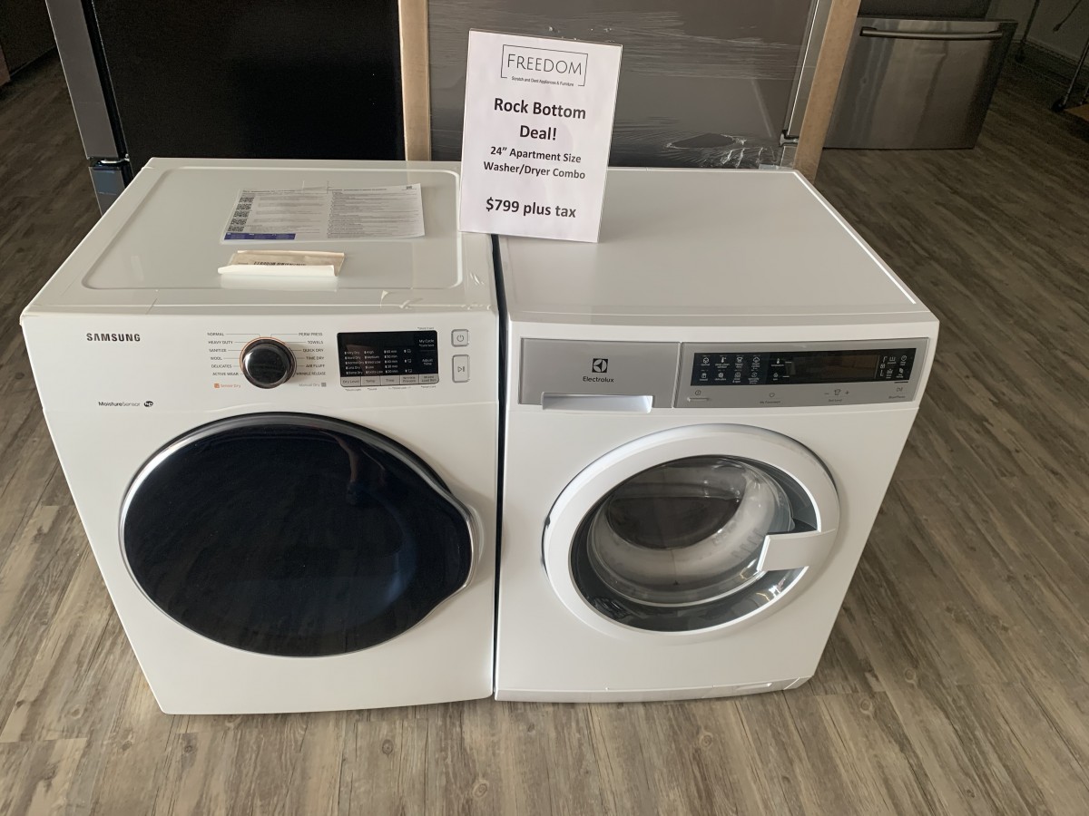 24in Apartment Size Stackable Washer And Dryer 