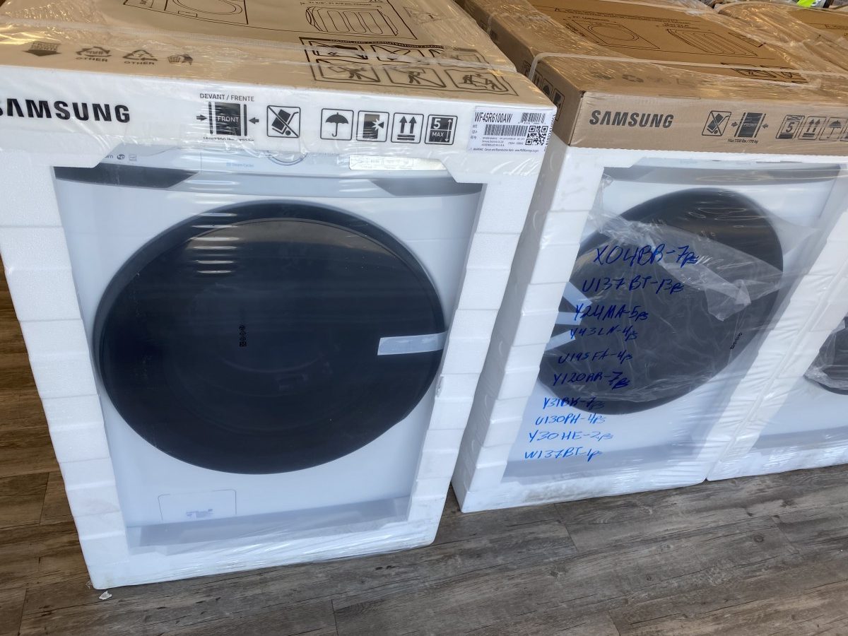 NEW IN BOX Samsung Front Load Washer and Dryer SET Image