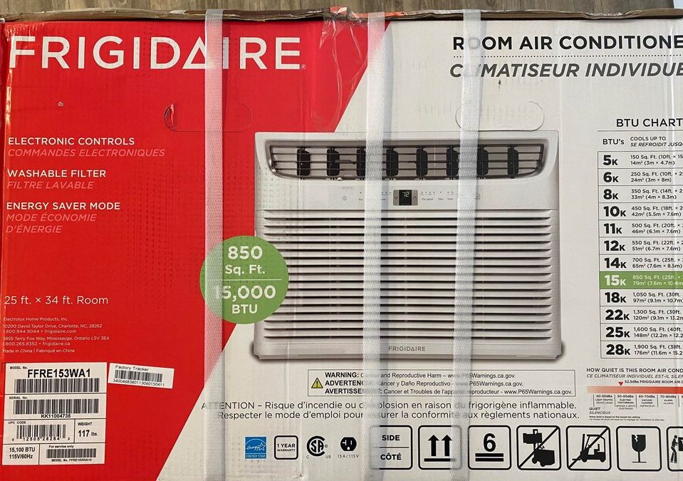 NEW IN BOX Frigidaire 15,000BTU Window Air Conditioner